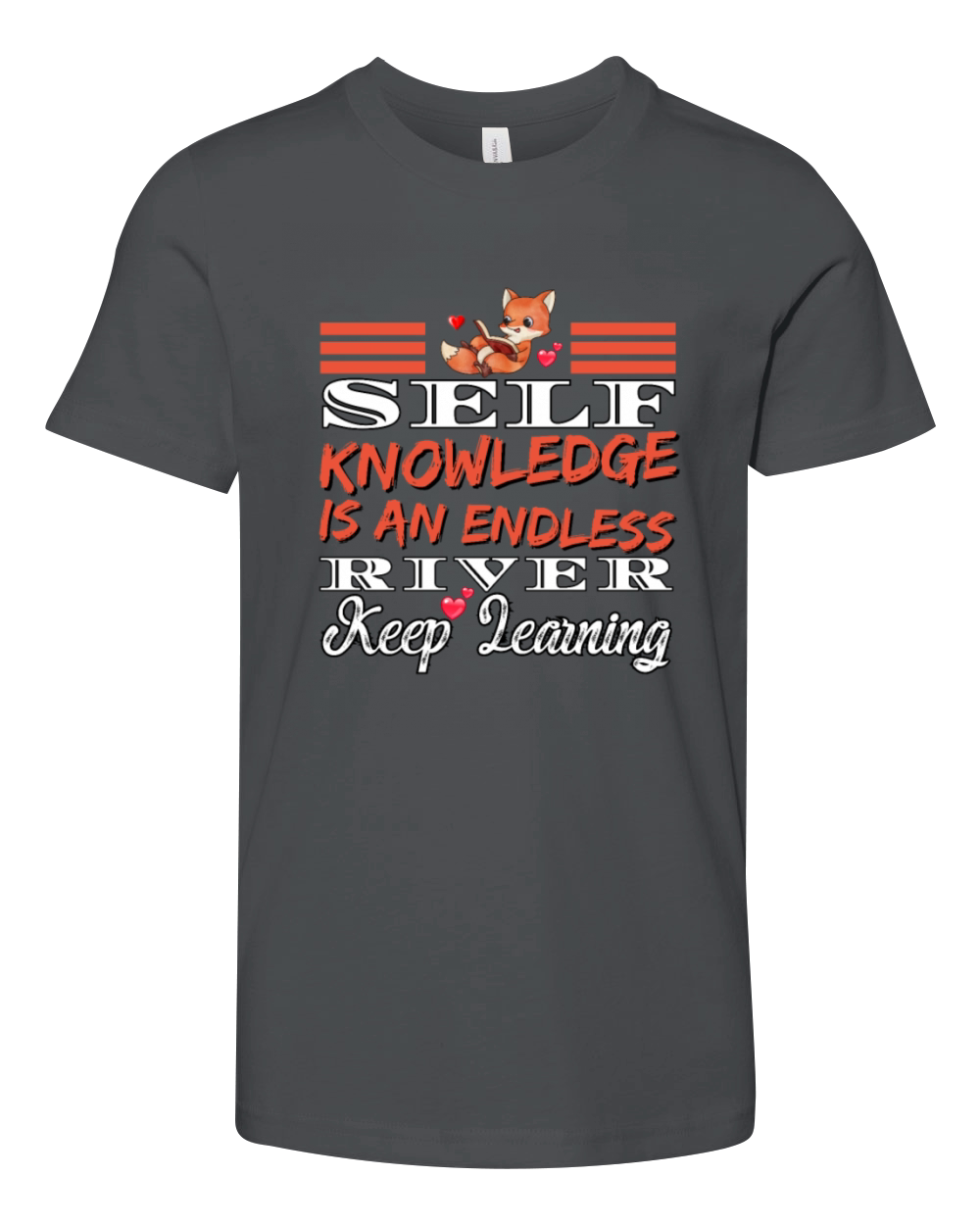 Self Knowledge Is An Endless River Quote Youth Unisex Jersey Tee
