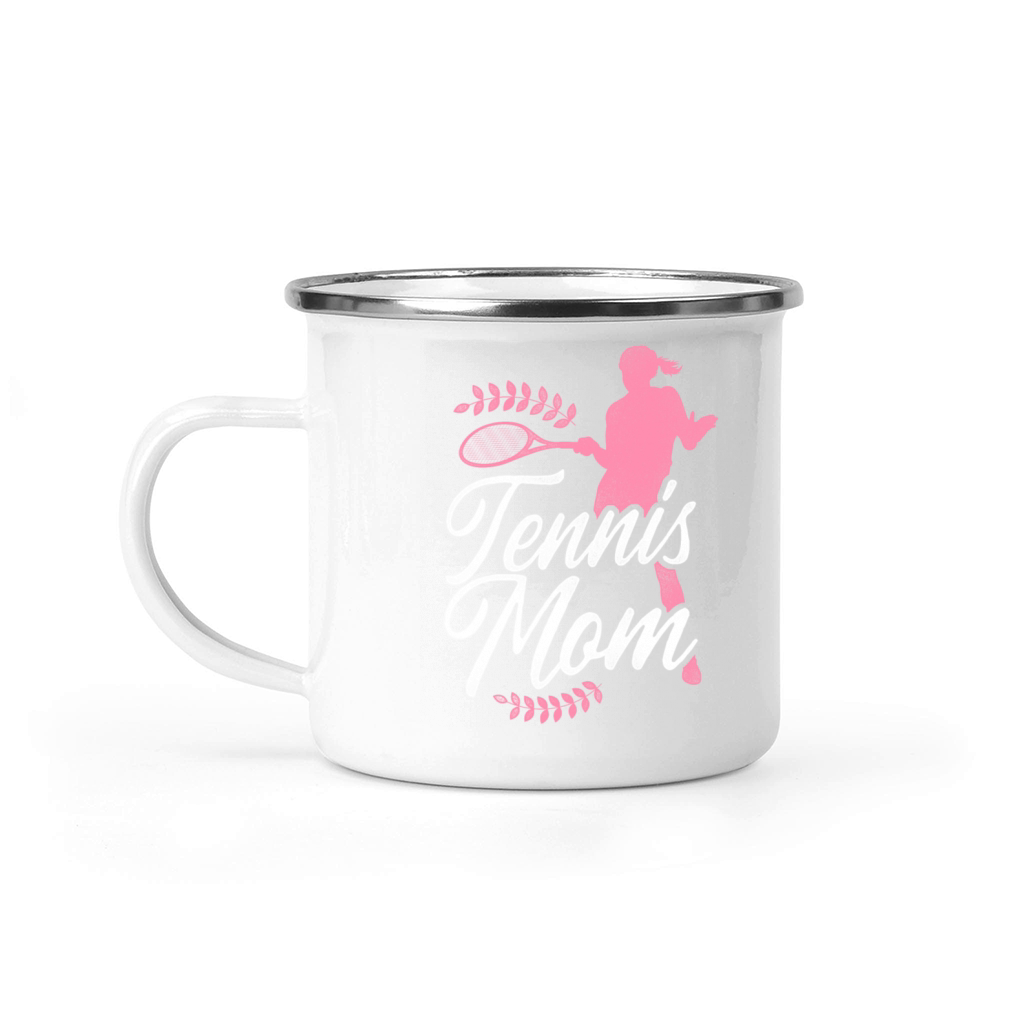 Funny Tennis Player Racket Mom Camping Mug