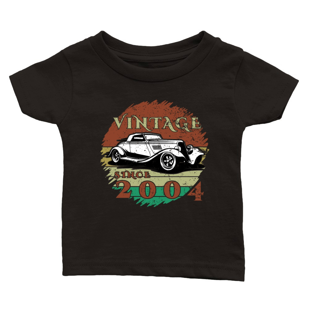 20th birthday Classic Car - Vintage since 2004 Classic Baby Crewneck T-shirt
