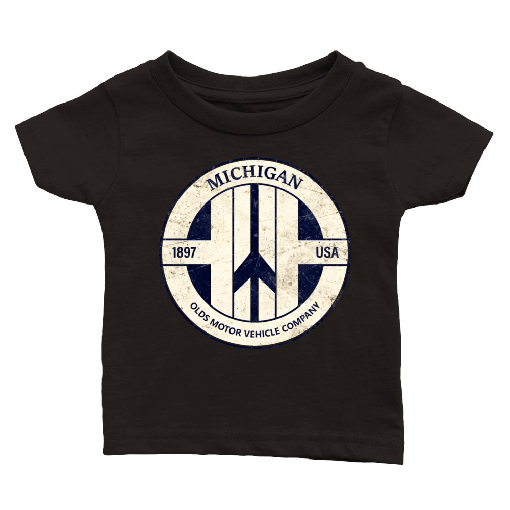 Oldsmobile Michigan Vintage Classic Baby Crewneck T-shirt