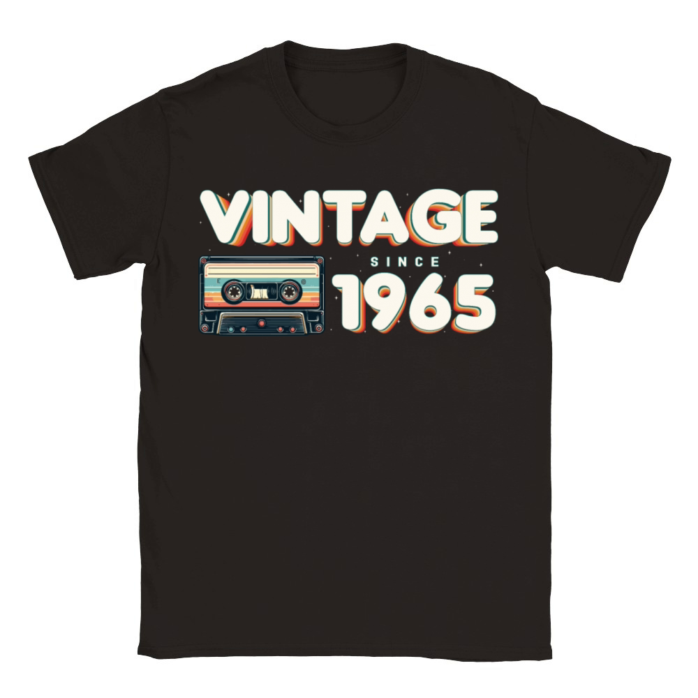 Retro Vintage 1965 Nostalgic Birthday Men Women Classic Kids Crewneck T-shirt