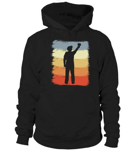 Vintage Painter Guy Drawing Hoodie Unisex