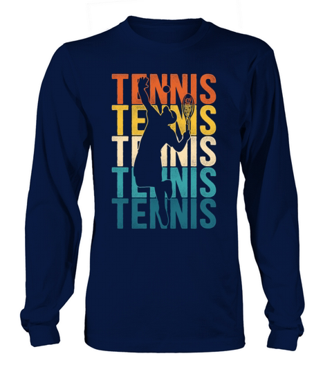 Funny Tennis Player Racket Retro Long sleeved Unisex