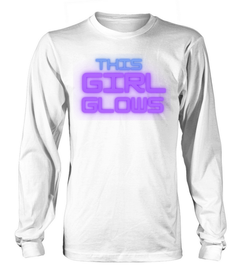 This Girl Glows For Kids Tie Dye Bright Colors Long sleeved Unisex