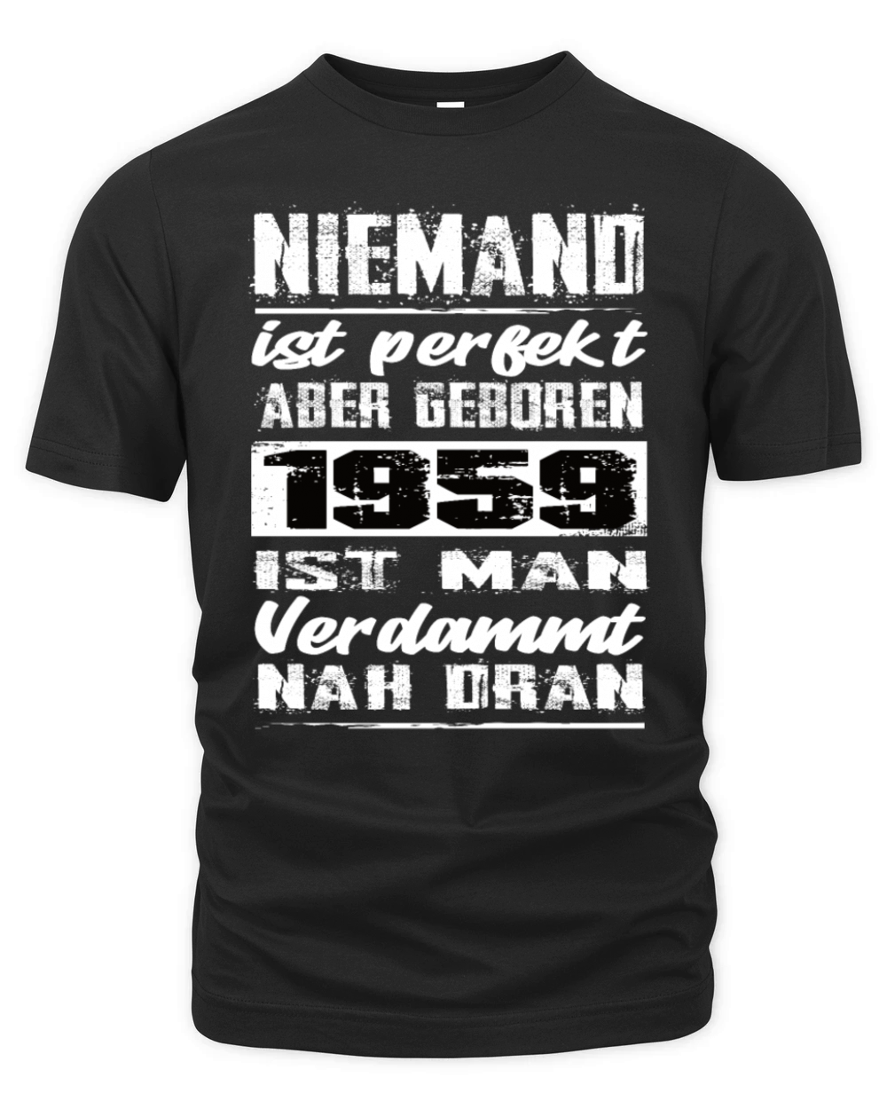 Nobody Is Perfect But Born 1959 Birthday Organic Unisex T-shirt