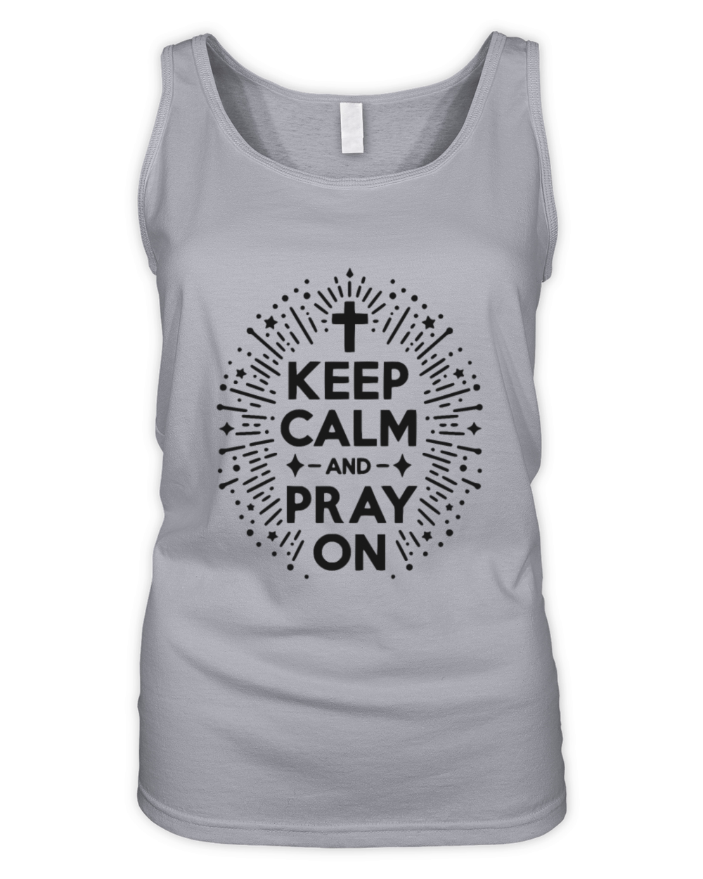 Keep Calm and Pray On Organic Women's Tank Top