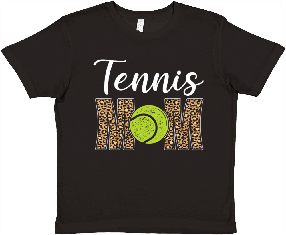 Funny Tennis Player Racket Mom Premium Kids Crewneck T-shirt