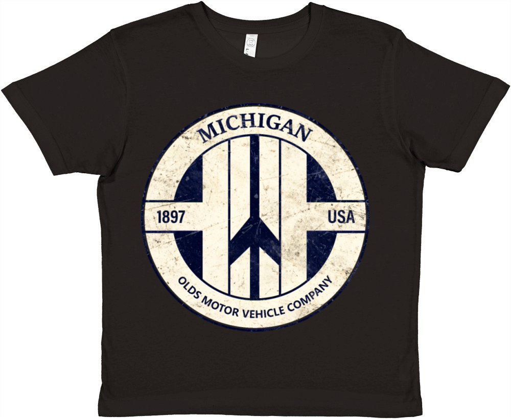 Oldsmobile Michigan Vintage Premium Kids Crewneck T-shirt