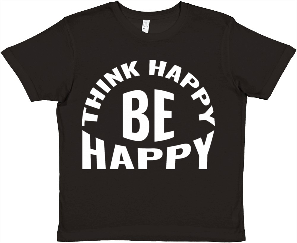Think happy be happy Premium Kids Crewneck T-shirt