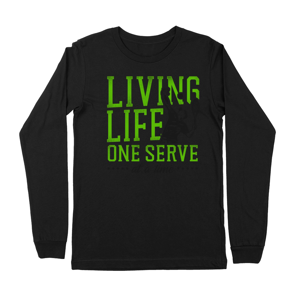 Funny Tennis Player Racket Living Premium Long Sleeve