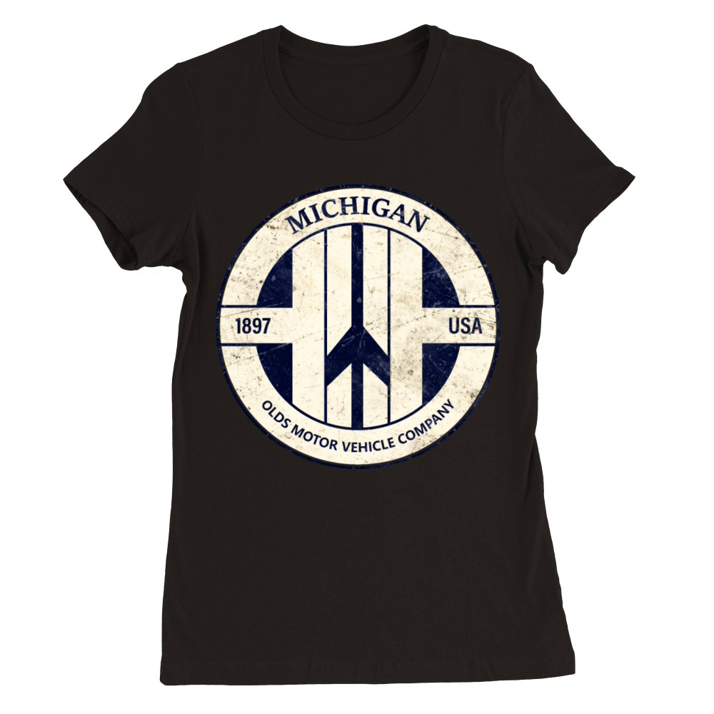 Oldsmobile Michigan Vintage Premium Womens Crewneck T-shirt