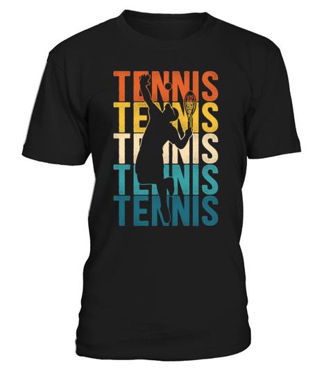 Funny Tennis Player Racket Retro T-Shirt Unisex