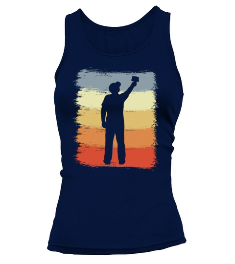Vintage Painter Guy Drawing Tank top Woman