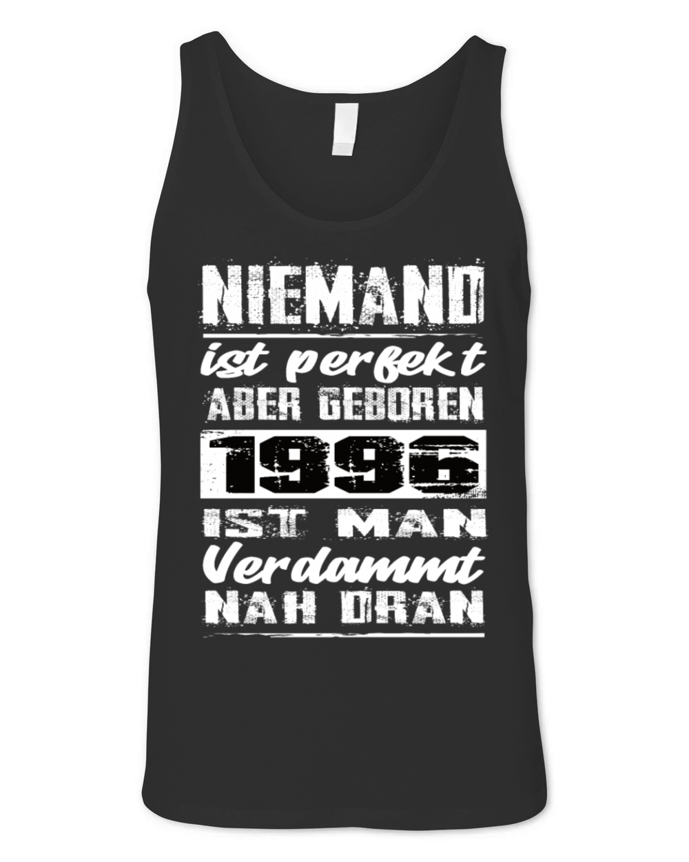 Nobody Is Perfect But Born 1996 Birthday Unisex Jersey Tank