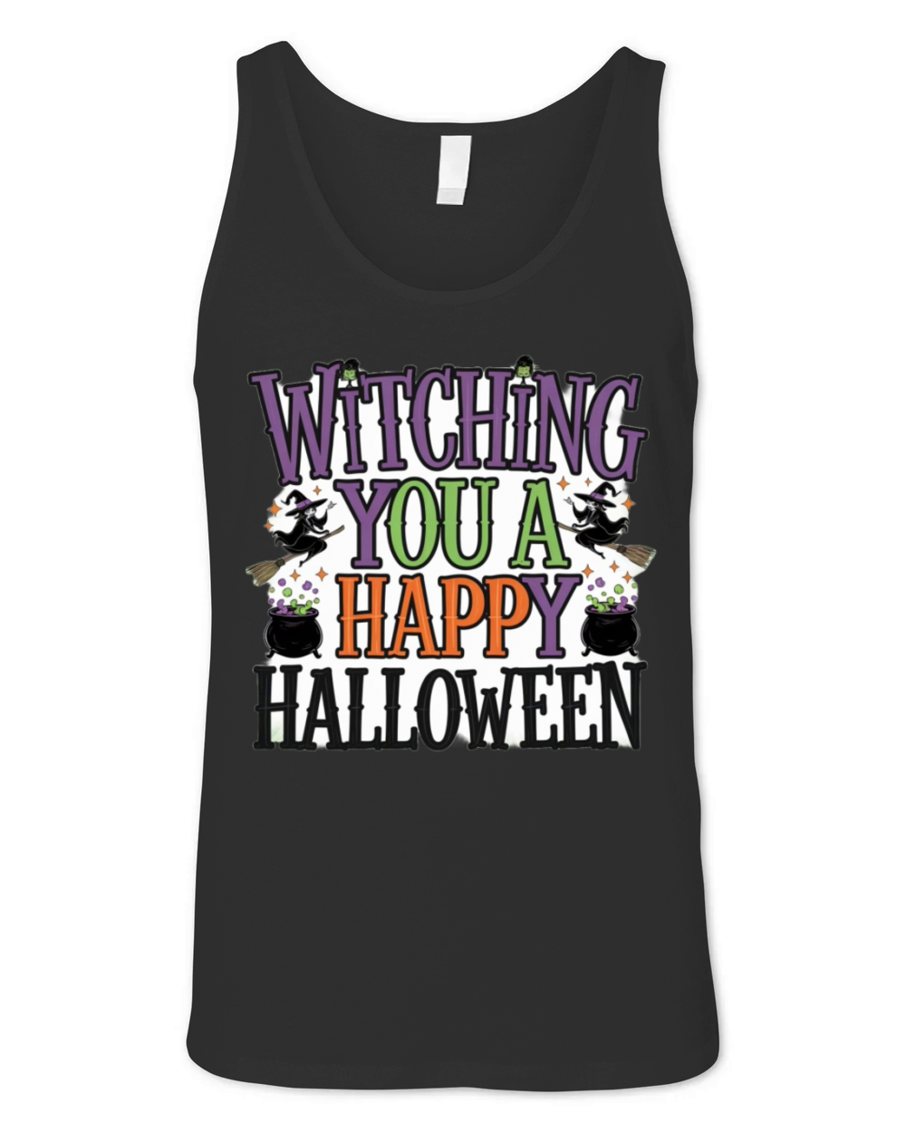 witching you a happy halloween Unisex Jersey Tank