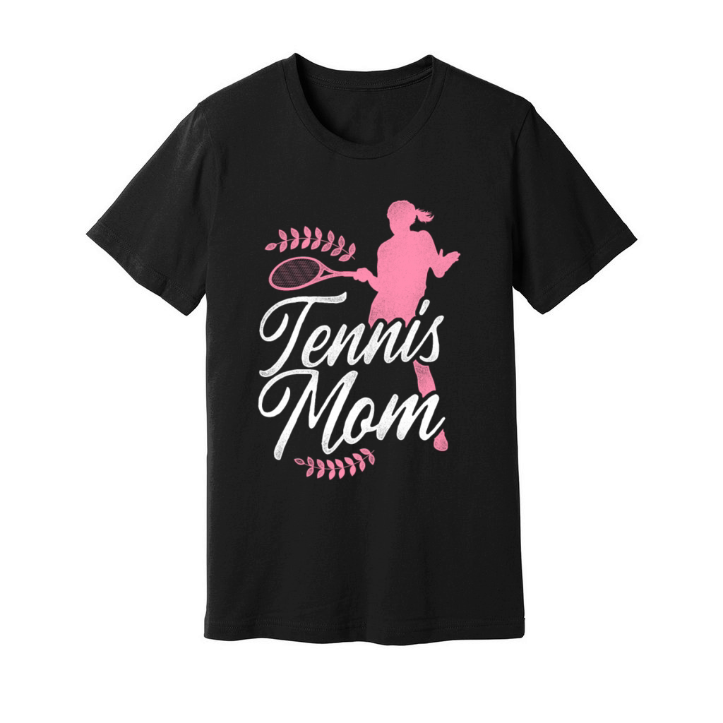 Funny Tennis Player Racket Mom Unisex Jersey Tee