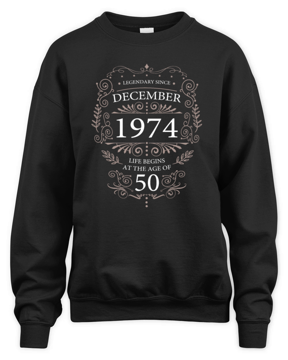 Legendary since December 1974 Birthday Ornament Unisex Premium Crewneck Sweatshirt