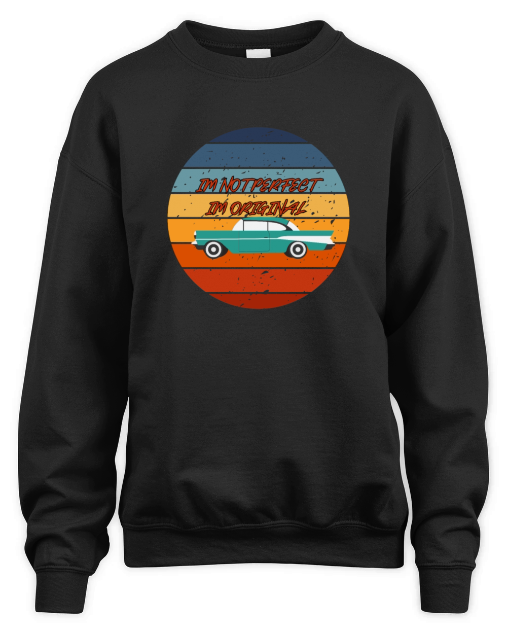 retro car Unisex Premium Crewneck Sweatshirt