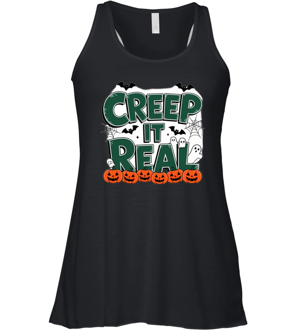 creep it real halloween design Women's Flowy Tank Top