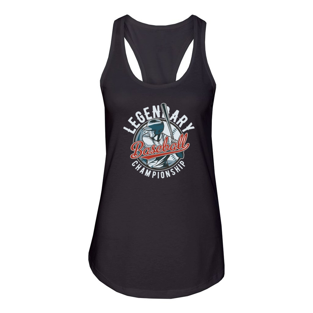Legendary Baseball Championship logo Women's Racerback Tank