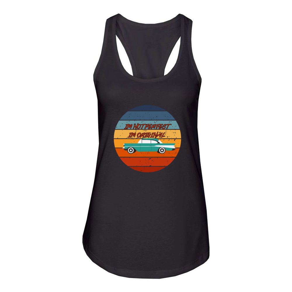 retro car Women's Racerback Tank