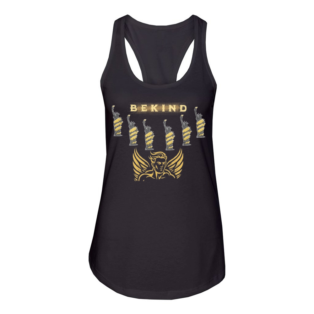 Womens Fitted Vintage Rock Band Country Music Women's Racerback Tank