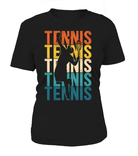 Funny Tennis Player Racket Retro Women's T-Shirt