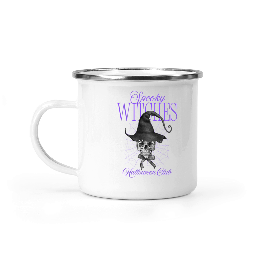Vintage Spooky Witches Halloween Gift Camping Mug