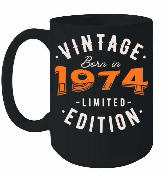 Vintage Born in 1974 - Retro Vibes Ceramic Mug