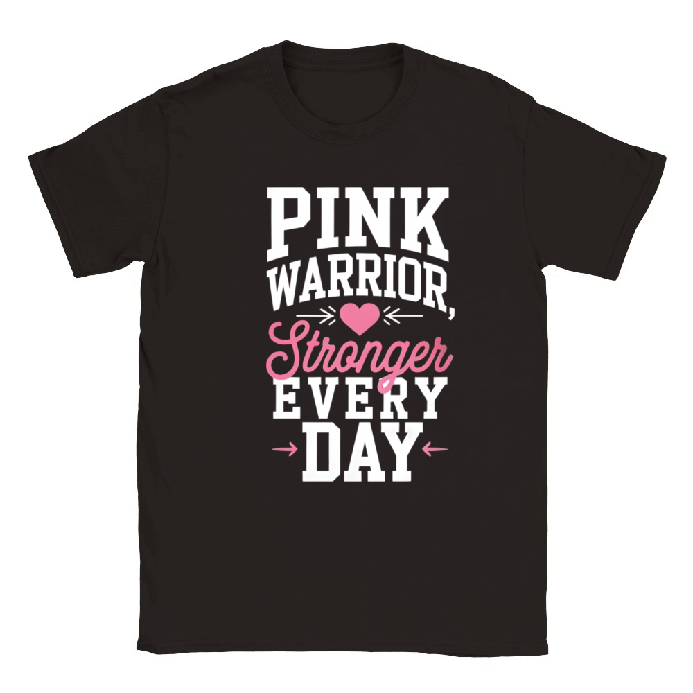 Pink Warrior Stronger Every Time Classic Kids Crewneck T-shirt