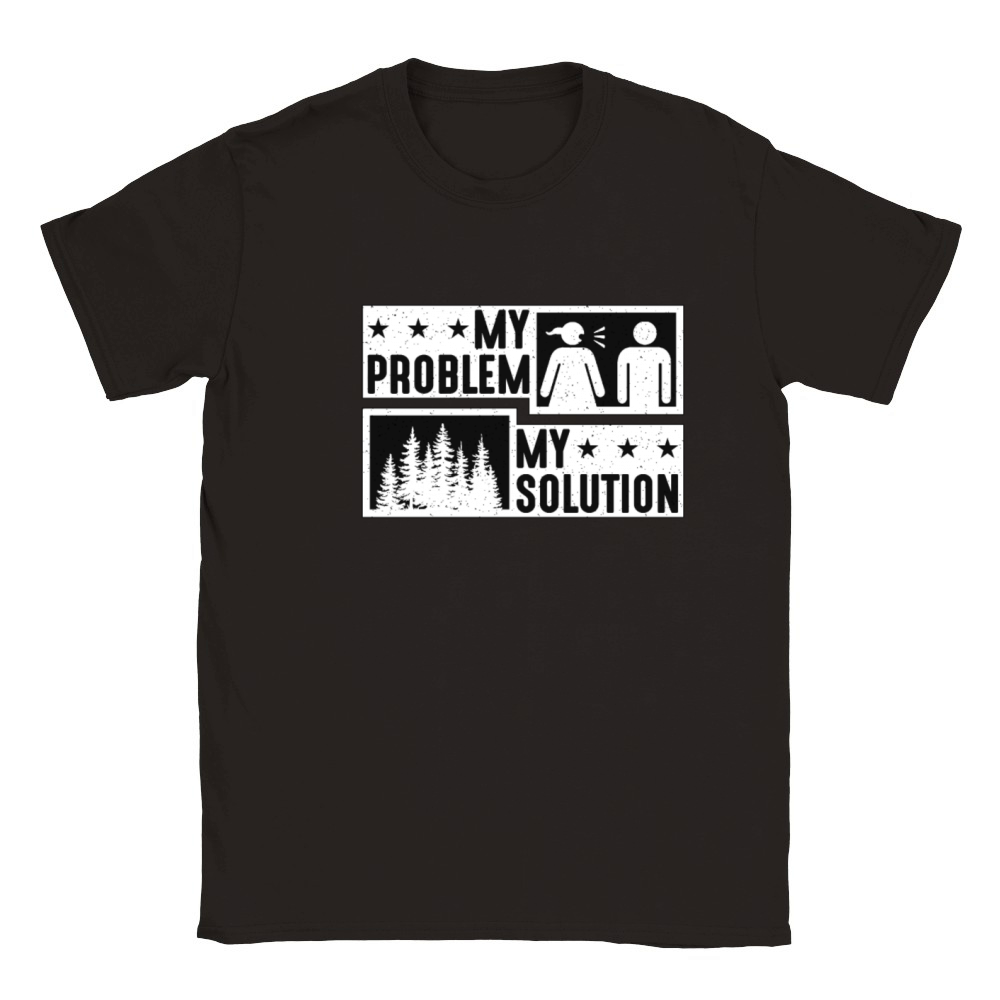 Tree Surgeon My Problem My Pictogram Dad Arborist Classic Kids Crewneck T-shirt