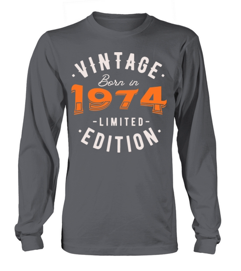 Vintage Born in 1974 - Retro Vibes Long sleeved Unisex