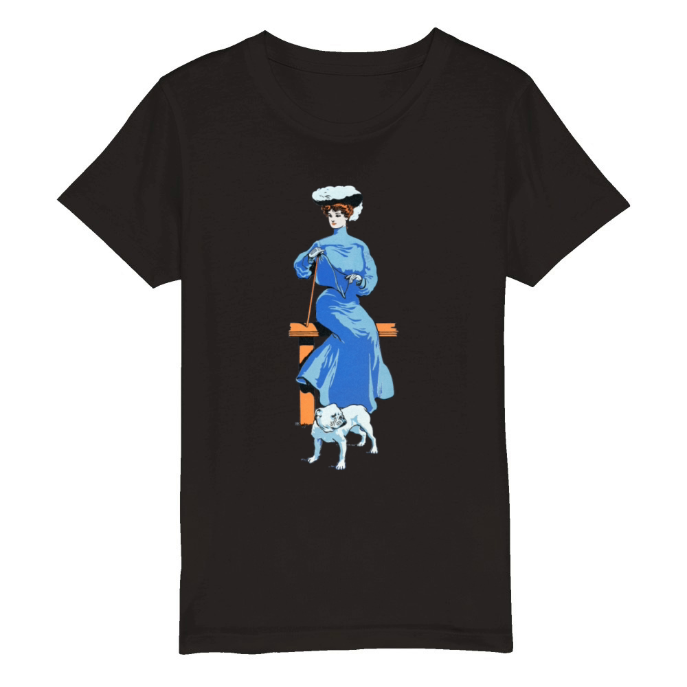 Yale girl 1908 Organic Kids Crewneck T-shirt