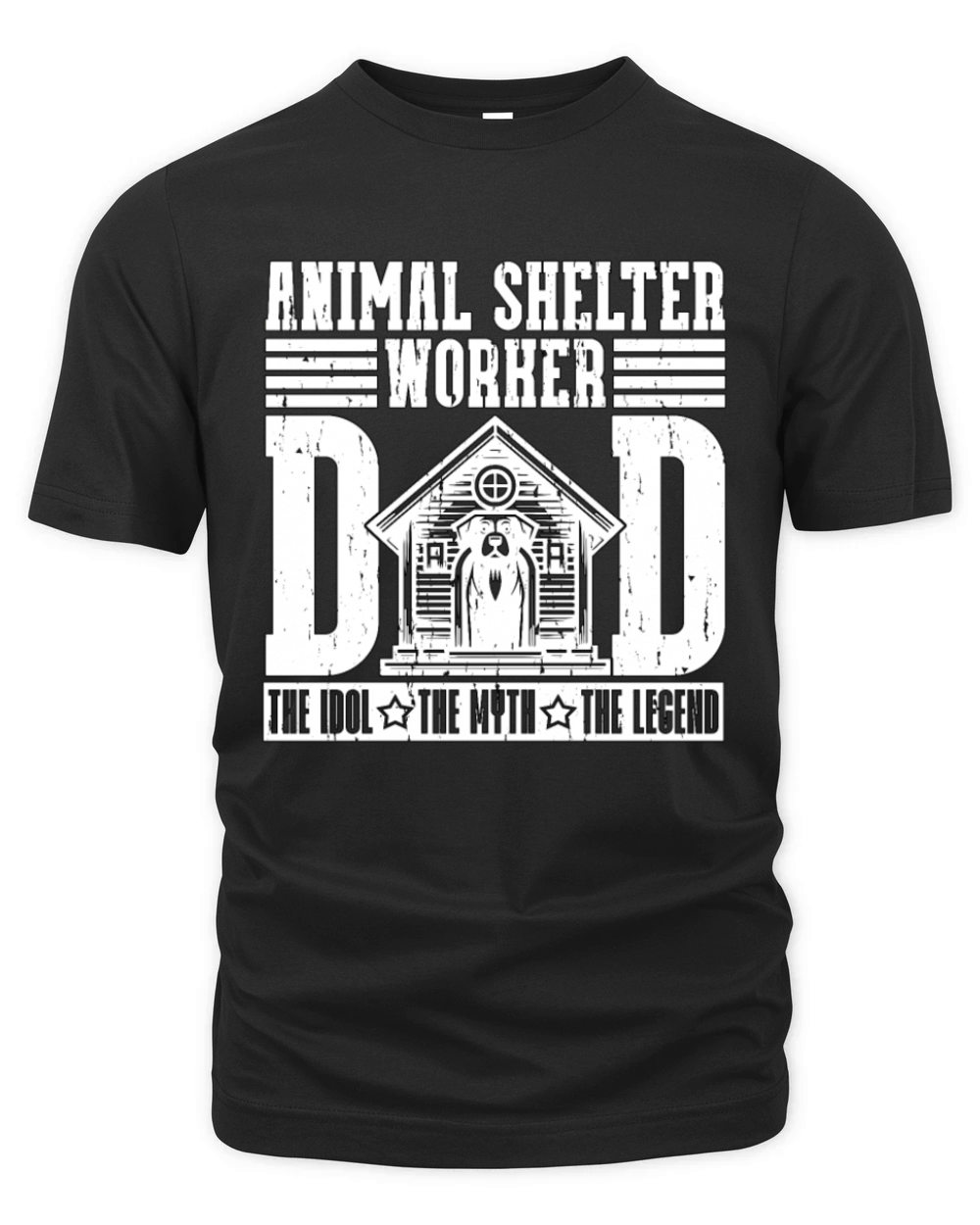 Animal Shelter Worker Dad The Idol Animal Lover Organic Unisex T-shirt