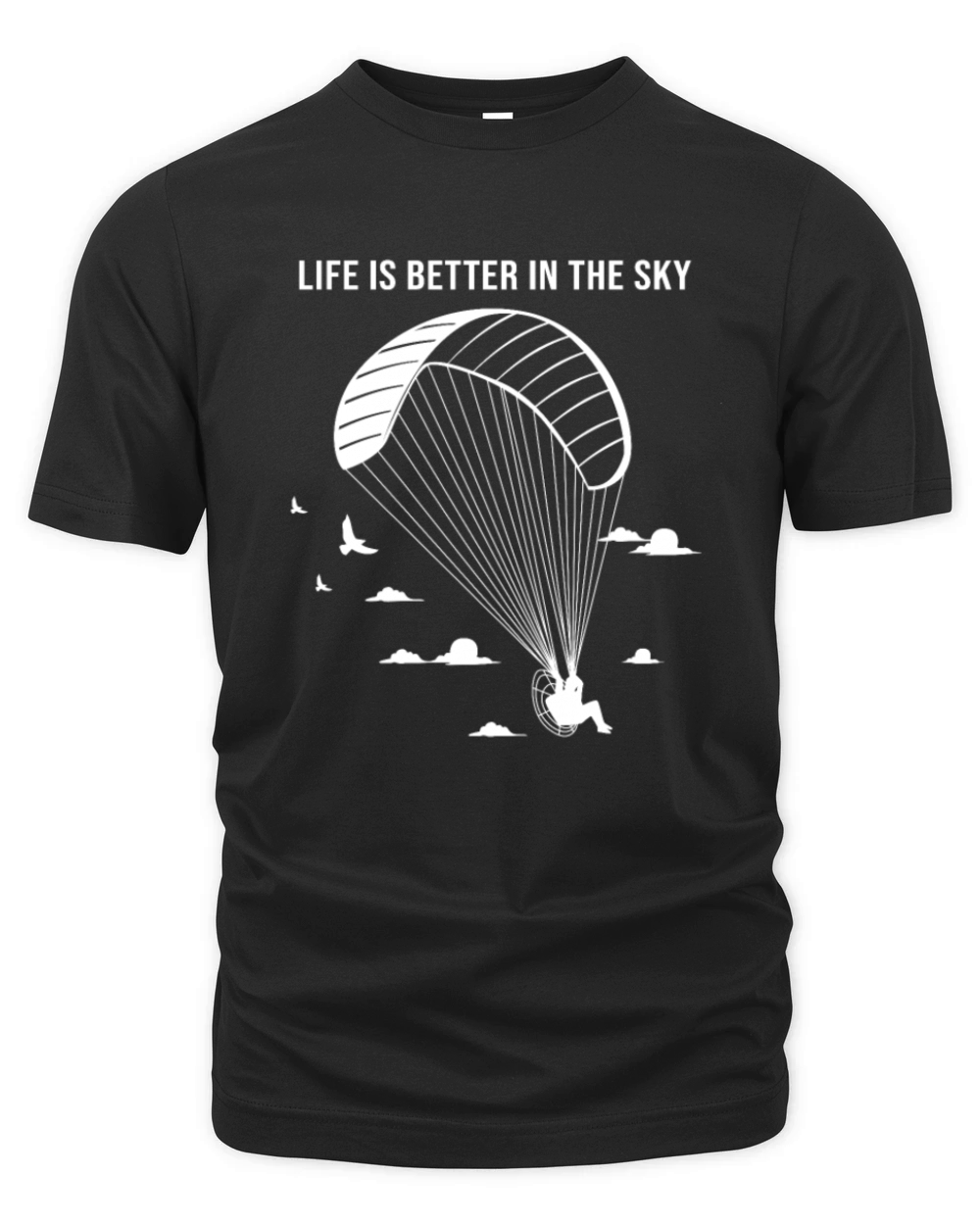 Life Is Better In The Sky Vintage Paragliding Organic Unisex T-shirt