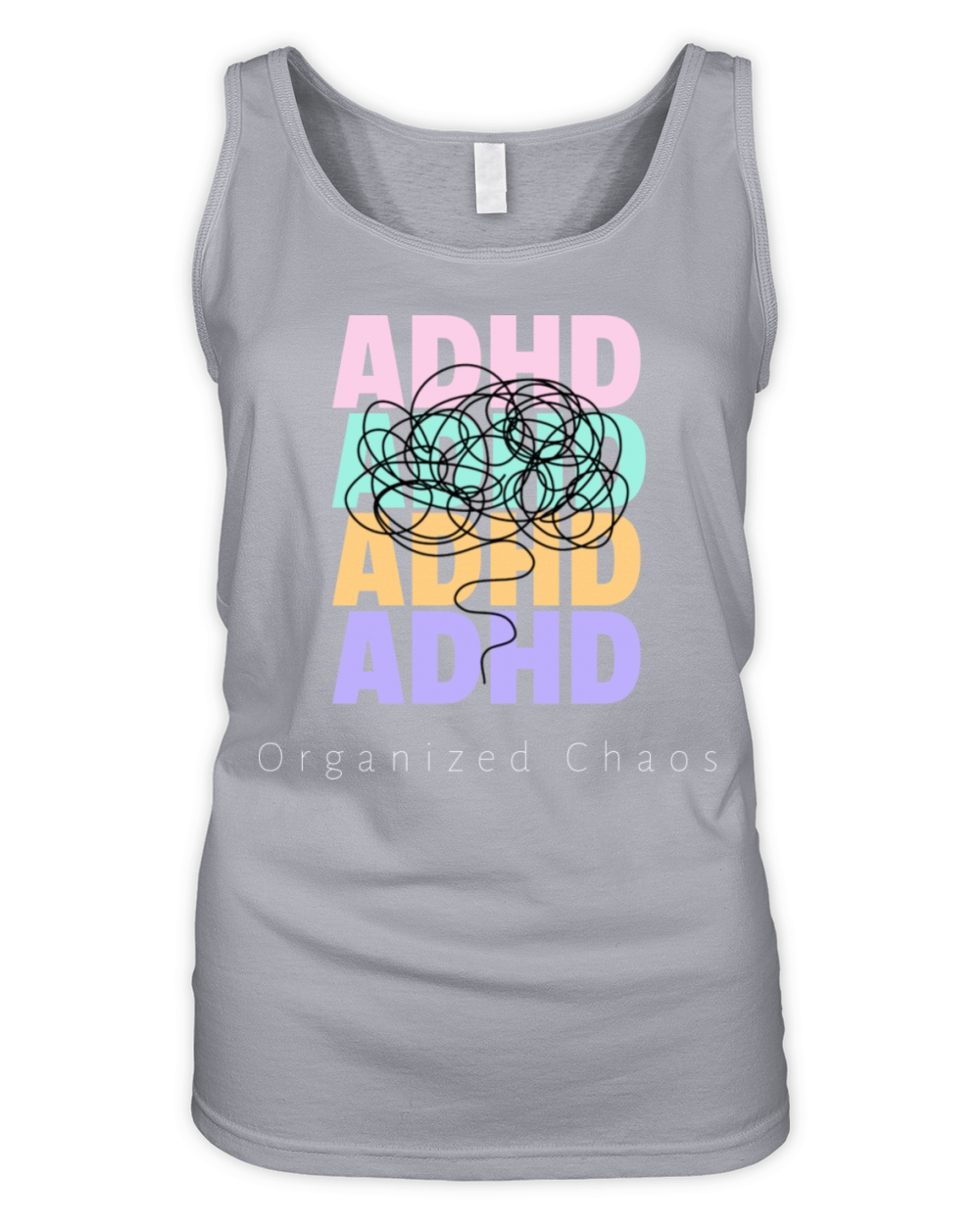 ADHD organized chaos Organic Women's Tank Top