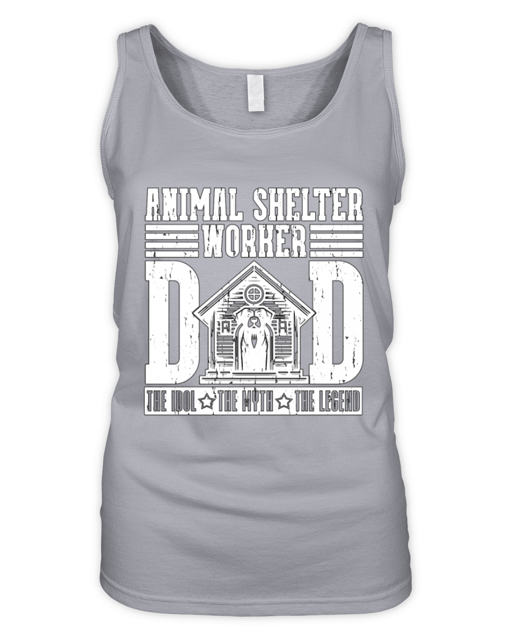 Animal Shelter Worker Dad The Idol Animal Lover Organic Women's Tank Top
