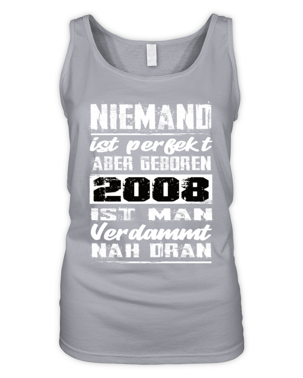 Nobody Is Perfect But Born 2008 Birthday Organic Women's Tank Top