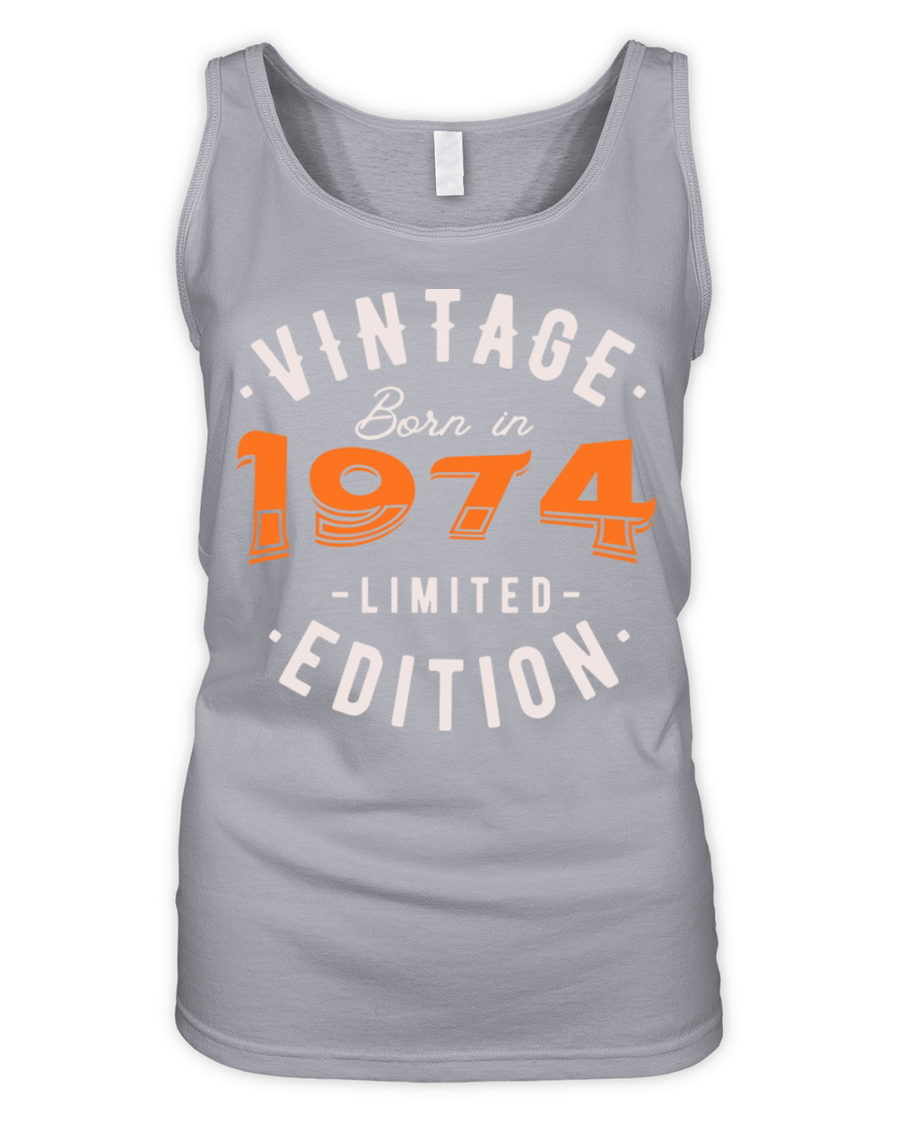 Vintage Born in 1974 - Retro Vibes Organic Women's Tank Top