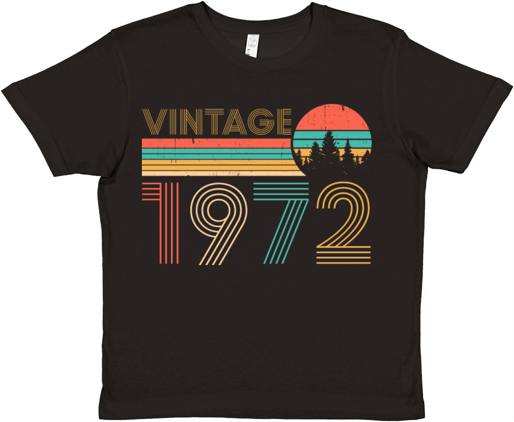 vintage 1972 Premium Kids Crewneck T-shirt