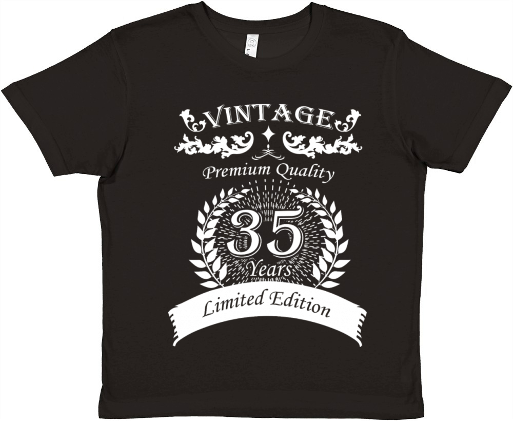 Vintage 35th Birthday Edition Premium Kids Crewneck T-shirt