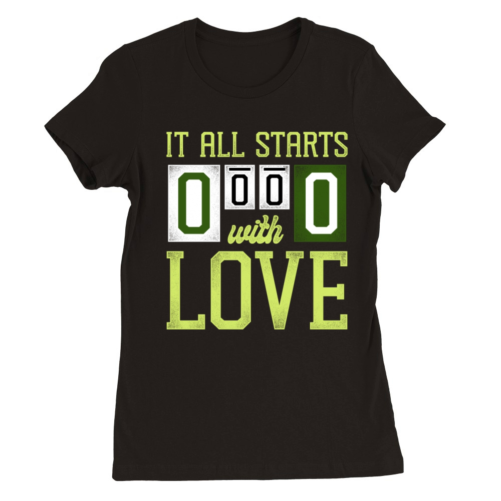 Funny Tennis Player Racket It All Premium Womens Crewneck T-shirt