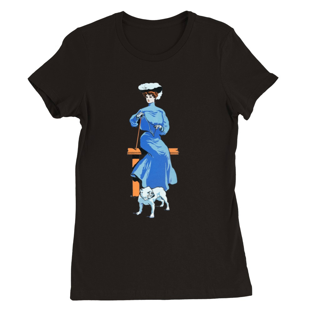 Yale girl 1908 Premium Womens Crewneck T-shirt
