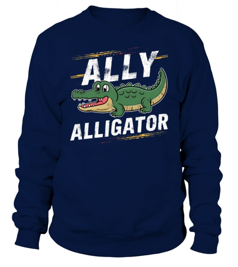 Funny Reptile Pride Month LGBT Ally Cute Alligator Sweatshirt Unisex