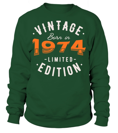 Vintage Born in 1974 - Retro Vibes Sweatshirt Unisex