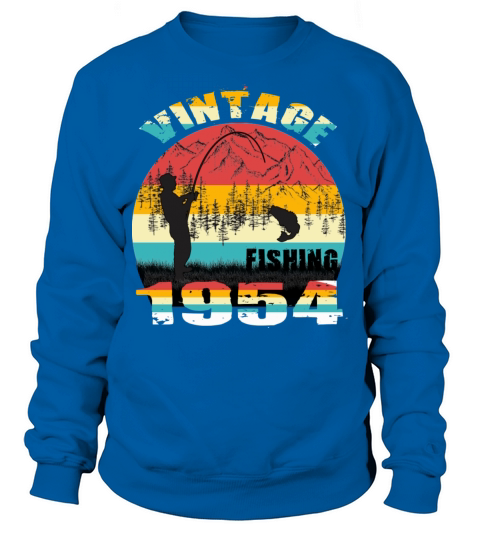 VINTAGE FISHING 1954 Sweatshirt Unisex
