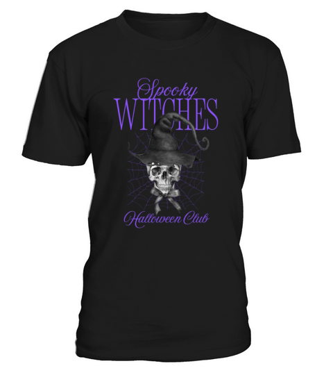 Vintage Spooky Witches Halloween Gift T-Shirt Unisex