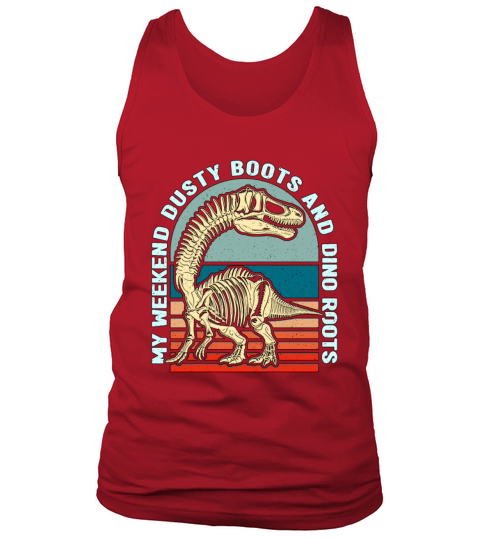 Fossil Hunter My Weekend Dusty Boots Geologist Tank Top Unisex