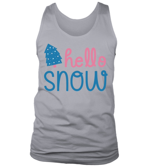 Winter Season Blue and Pink Tank Top Unisex