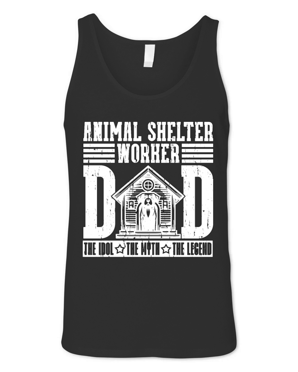 Animal Shelter Worker Dad The Idol Animal Lover Unisex Jersey Tank